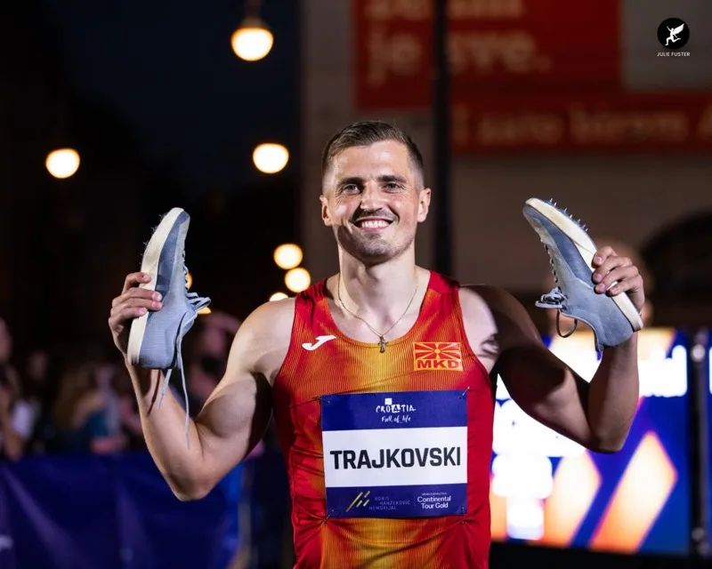 Andreas Trajkovski, Macedonian Long Jump Record Holder